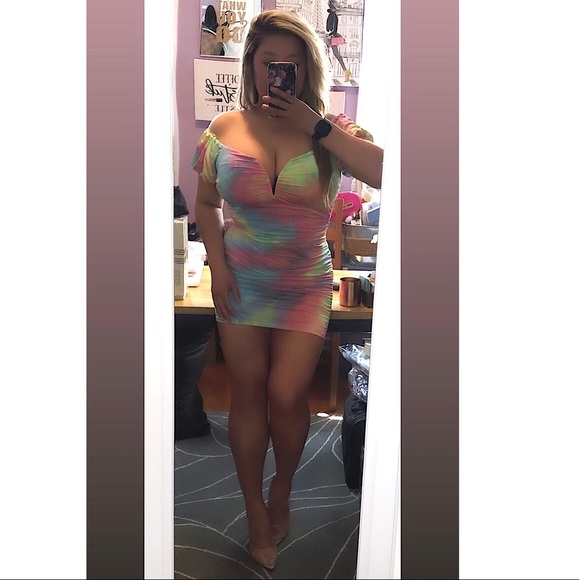 Tie-Dye Mini Dress - Picture 2 of 6